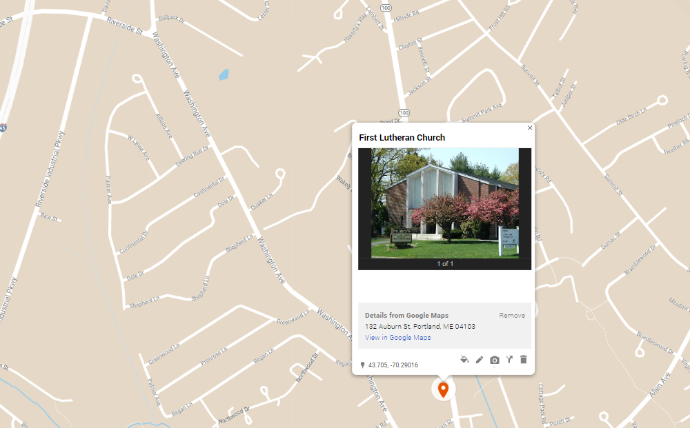 Google map image of FLC location